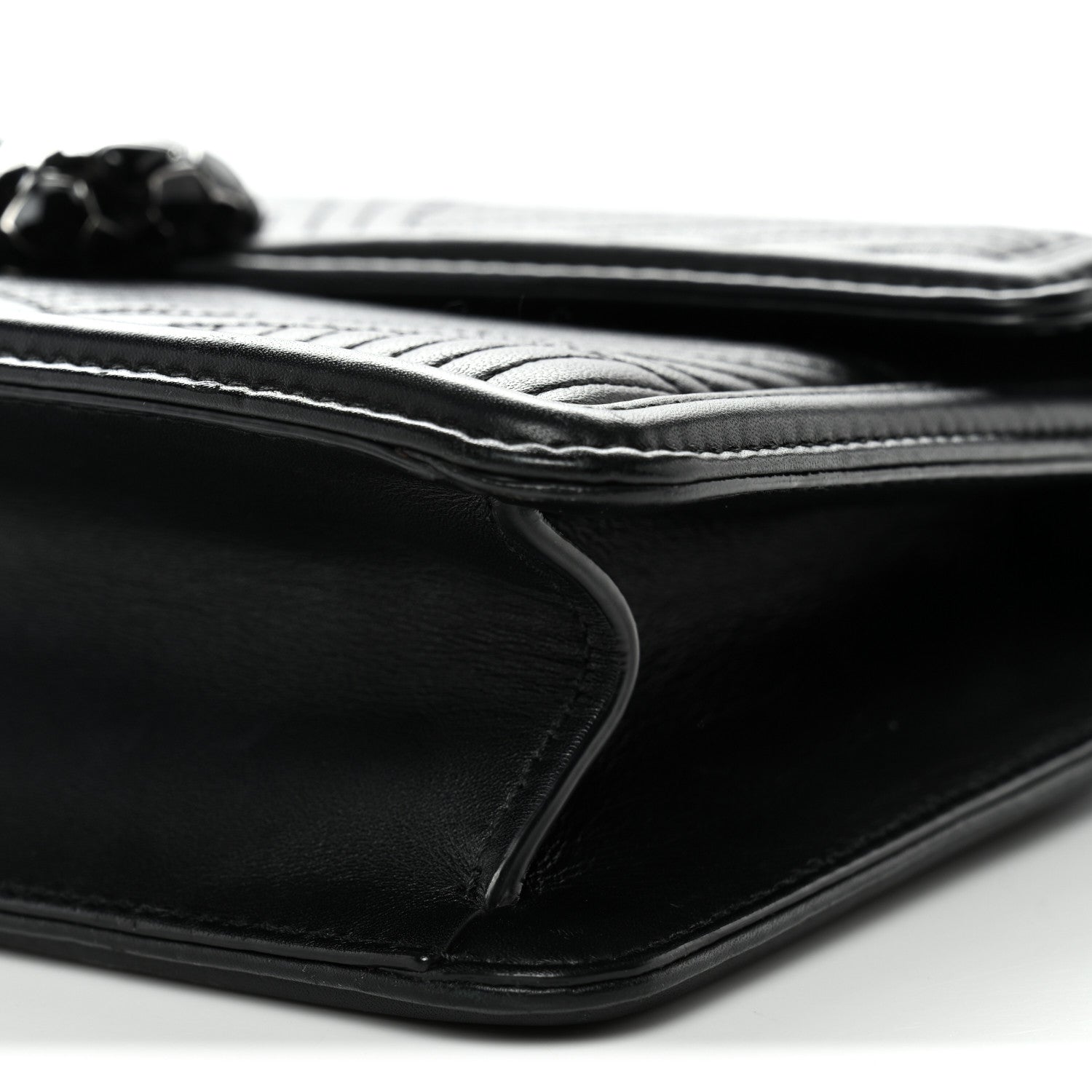 Bulgari Quilted Nappa Smooth Calfskin Serpenti Forever Diamond Blast Shoulder Bag Black 10 of 10