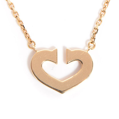 Cartier 18K Yellow Gold Medium Hearts and Symbols Necklace 3 of 6