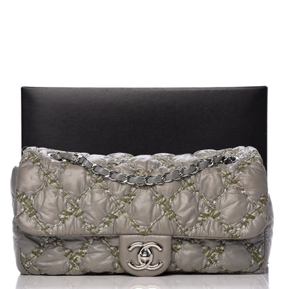 Chanel Nylon Quilted Medium Tweed on Stitch Bubble Green 17 of 17