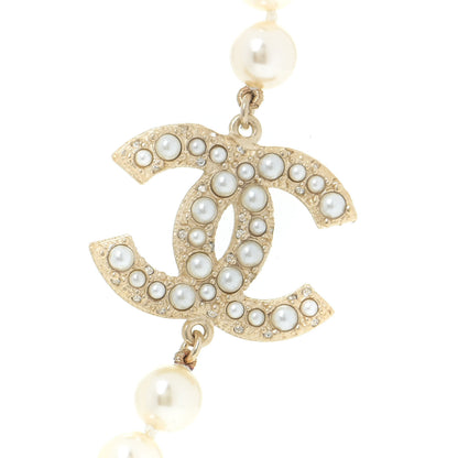 Chanel Pearl CC 100th Anniversary Necklace Light Gold 6 of 14