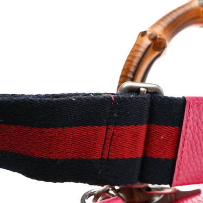 Gucci Dollar Calfskin Crystal Web Medium Dionysus Bamboo Top Handle Bag Box Pink Black Diamond 16 of 17
