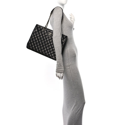 Chanel Caviar Quilted Large Shopping Tote Black 2 of 10