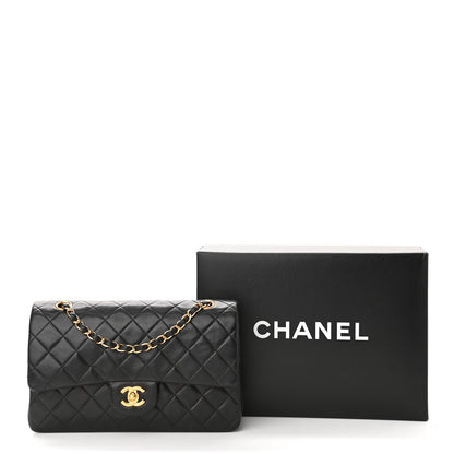Chanel Lambskin Quilted Medium Double Flap Black 18 of 18