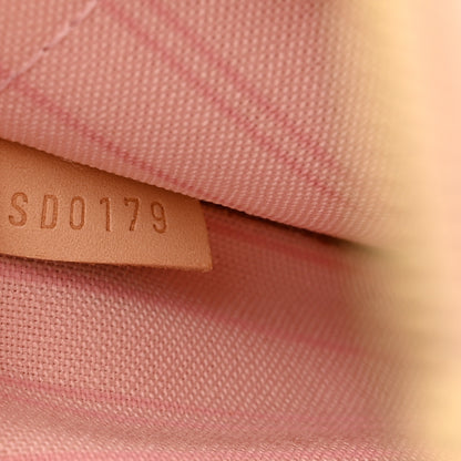 Louis Vuitton Damier Azur Neverfull MM GM Pochette Rose Ballerine 7 of 7