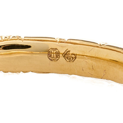 Gucci 18K Yellow Gold Diamond Ouroboros Snake Ring 54 7 4 of 6