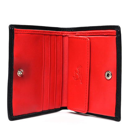 Christian Louboutin Calfskin Spiked Bi-Fold Wallet Black 5 of 11