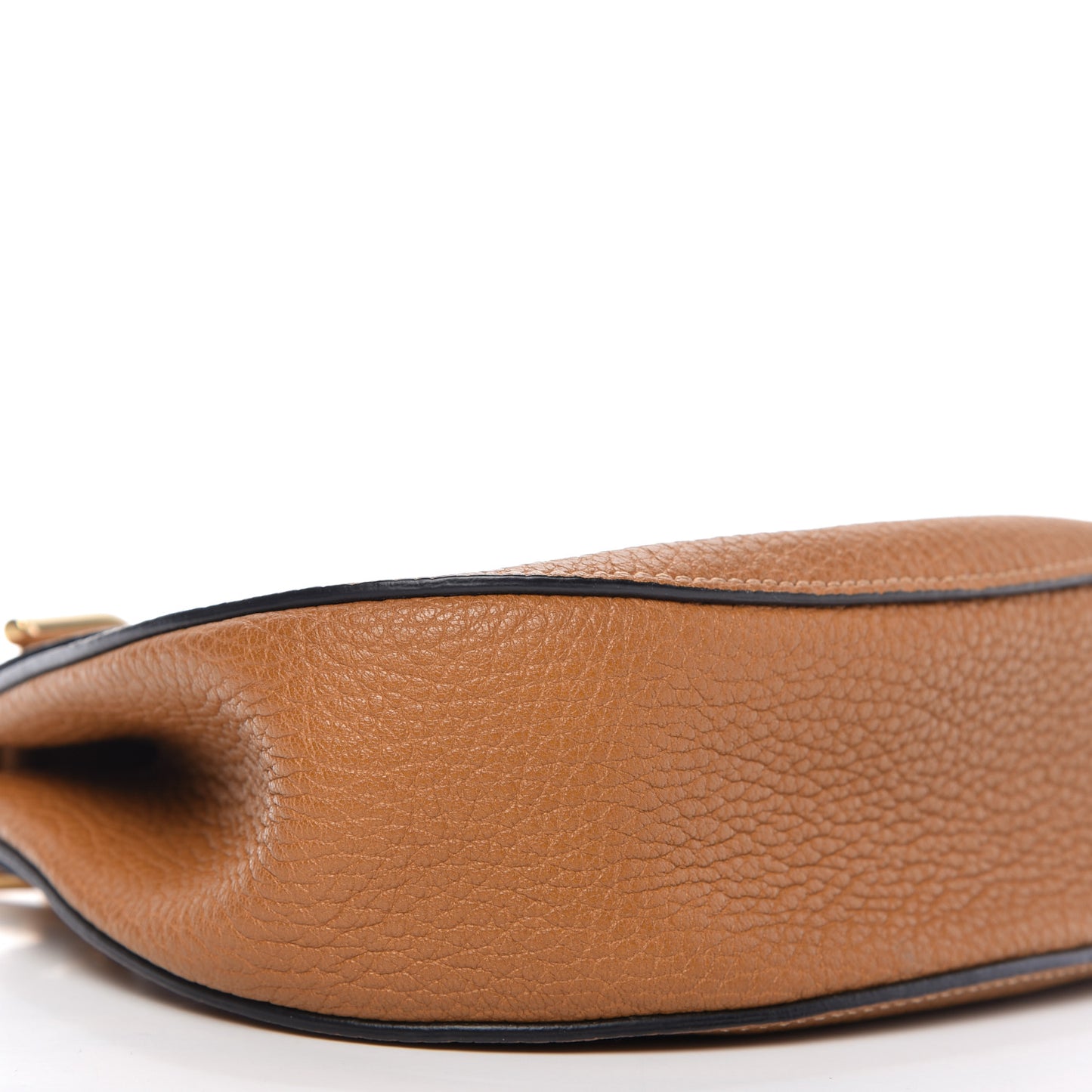 Grained Lambskin Drew Shoulder Bag Caramel