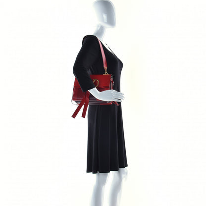 Valentino Garavani Smooth Calfskin Colorblock Medium Vring Shoulder Bag Rouge Pur 3 of 14