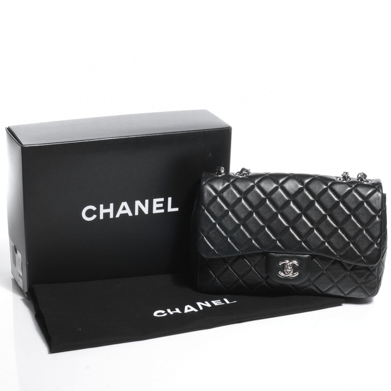 Chanel Lambskin Jumbo Single Flap Black 5 of 8