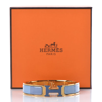 Hermes Enamel Narrow Clic Clac H Rainbow Bracelet PM Rainbow Bleu 5 of 5