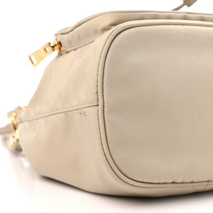 Prada Re-Nylon Saffiano Duet Bucket Crossbody Bag Deserto 8 of 11