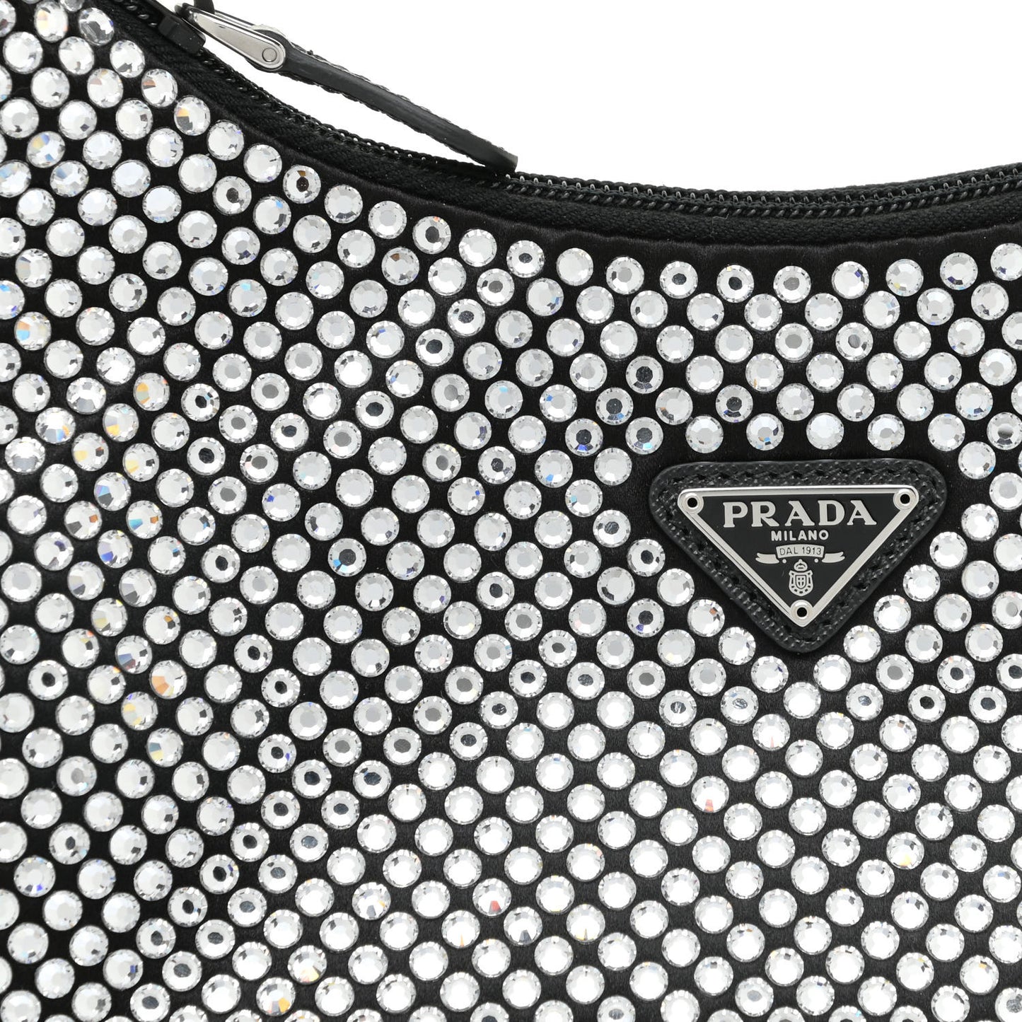 Satin Crystal Mini Re-Edition 2000 Bag Cristal