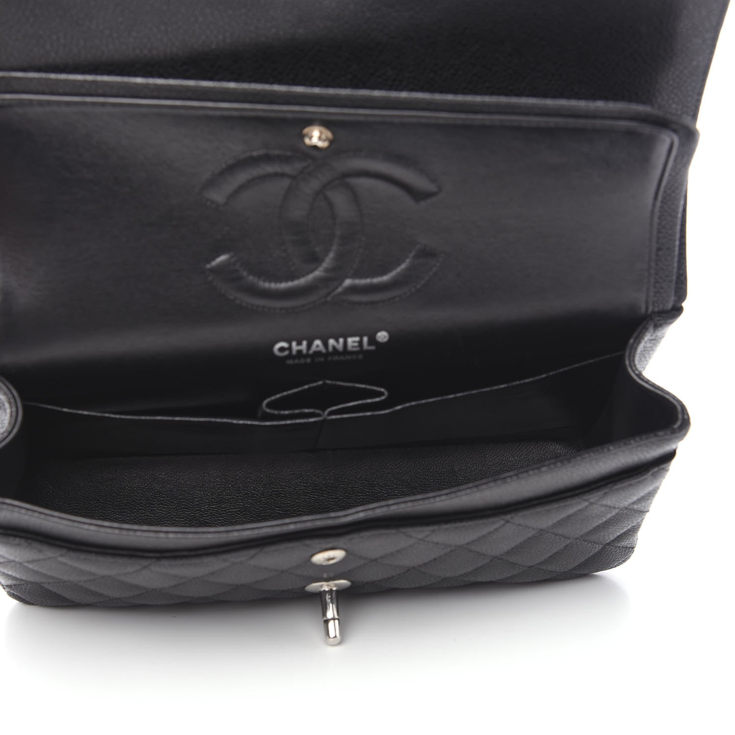 Chanel Caviar Quilted Medium Double Flap Black 4 of 10