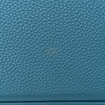 Hermes Taurillon Clemence BIRKIN 35 Blue Jean 13 of 17