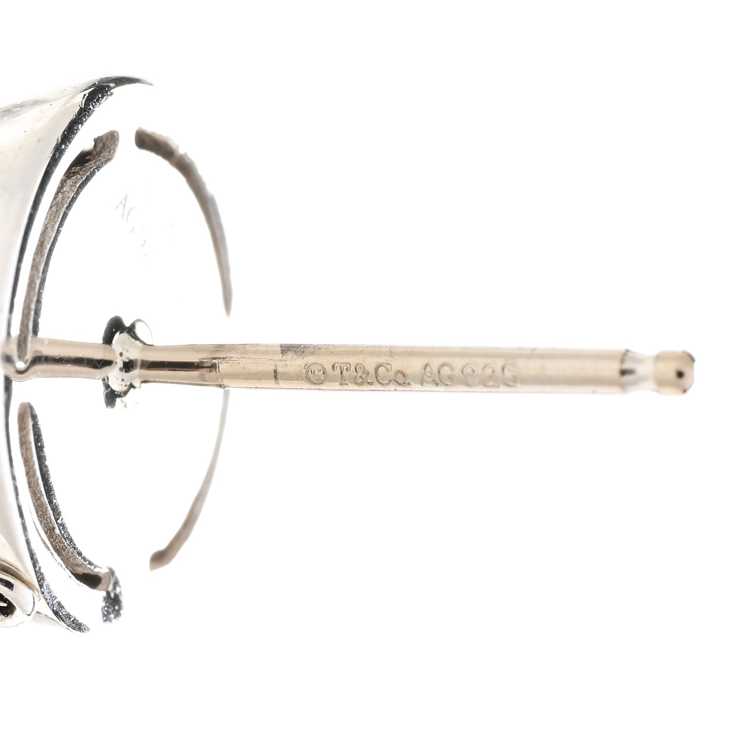 Tiffany Sterling Silver HardWear Bolt Ball Earrings 5 of 6