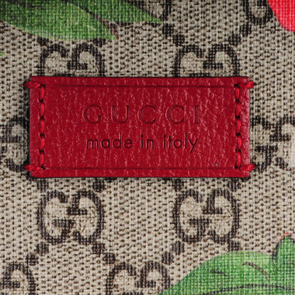 Gucci GG Supreme Monogram Tian Web Small Day Backpack Beige Multicolor Red 6 of 8