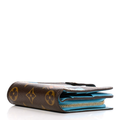 Louis Vuitton Monogram Groom Compact Zip Wallet Blue 4 of 10