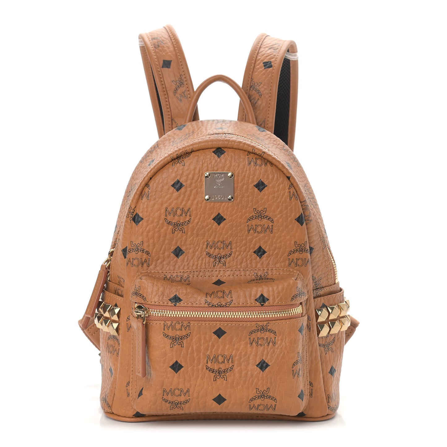 Visetos Side Stud Mini Stark Backpack Cognac