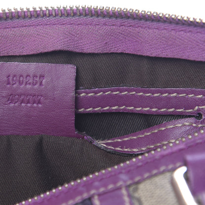 Gucci Monogram Vintage Web Small Boston Purple 7 of 14
