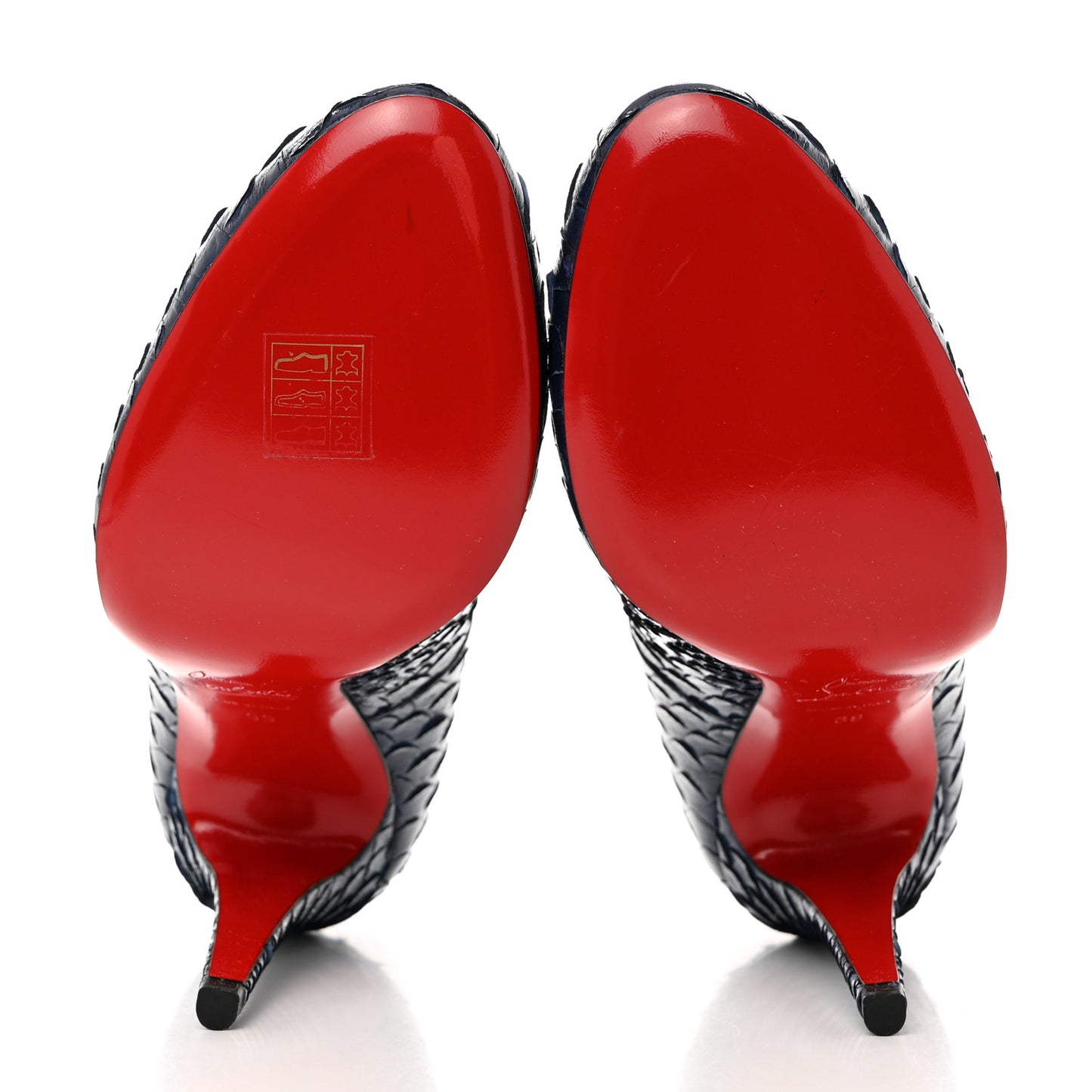 Snakeskin Ron Ron 100 Pumps 39 Navy