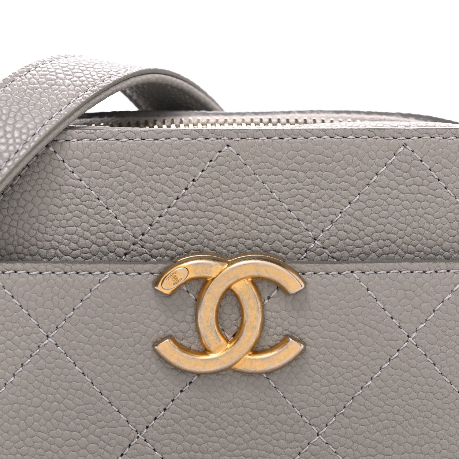 Chanel Caviar Quilted Waist Bag Grey 8 of 11