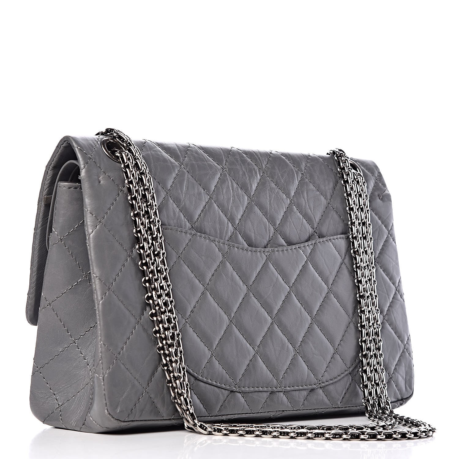 Chanel Aged Calfskin Quilted 2.55 Reissue 226 Flap Grey 3 of 20
