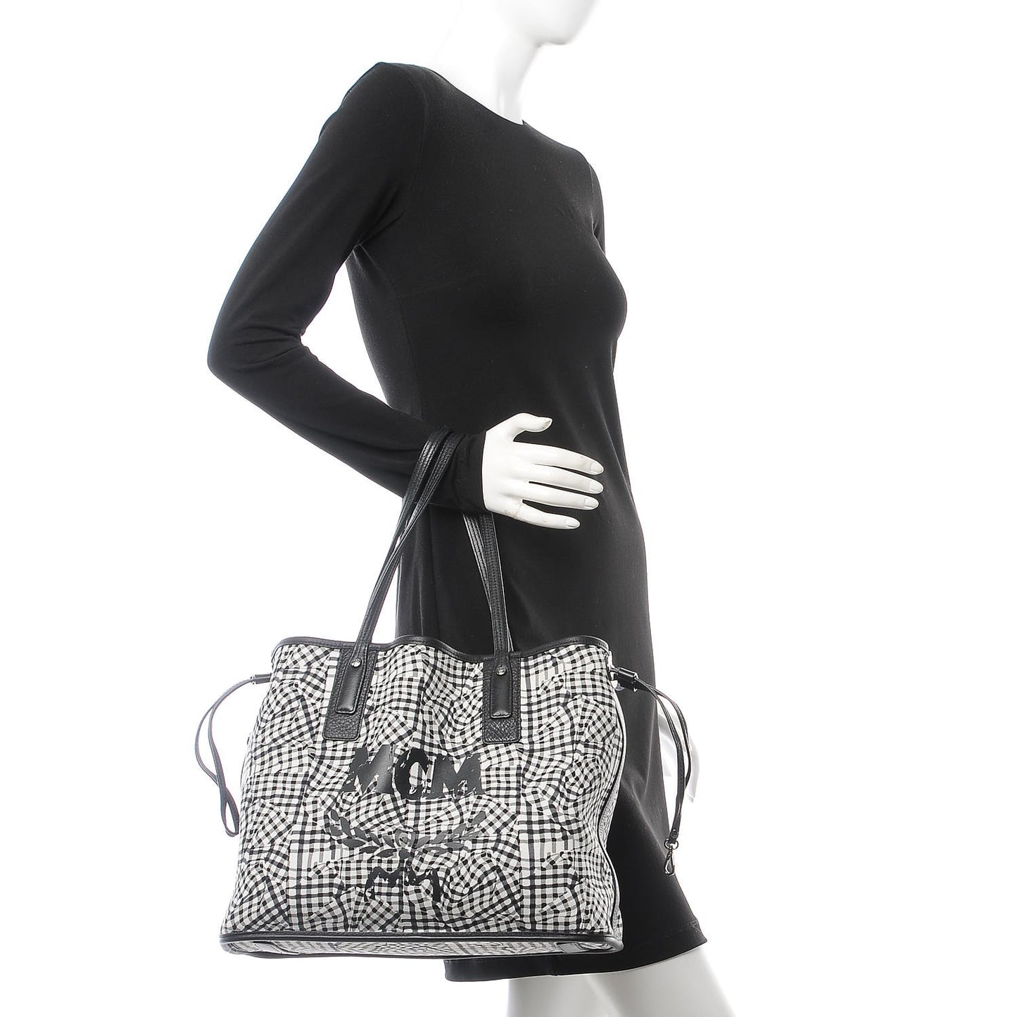 Visetos Medium Liz Reversible Shopper Tote Black