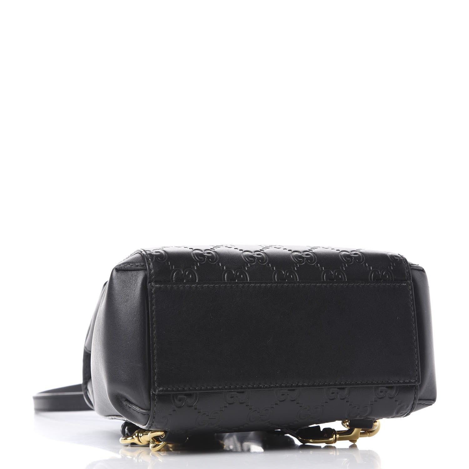 Gucci Guccissima Signature Padlock Backpack Black 3 of 9