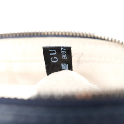 Gucci GG Supreme Monogram Textured Dollar Calfskin Web Small Ophidia Messenger Bag Beige Blue 8 of 11