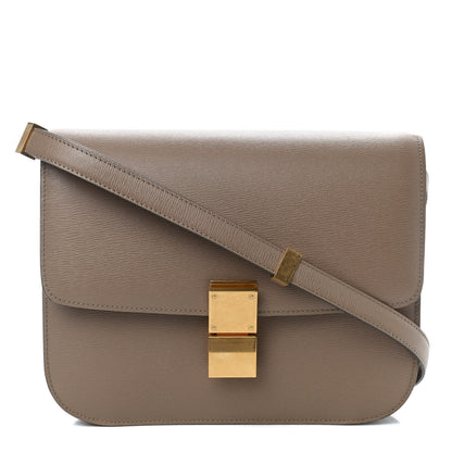 Celine Liege Calfskin Medium Classic Box Flap Bag Taupe 1 of 8