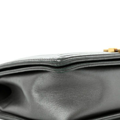 Chanel Metallic Lambskin Embossed Large Boy Cube Flap 9 of 18