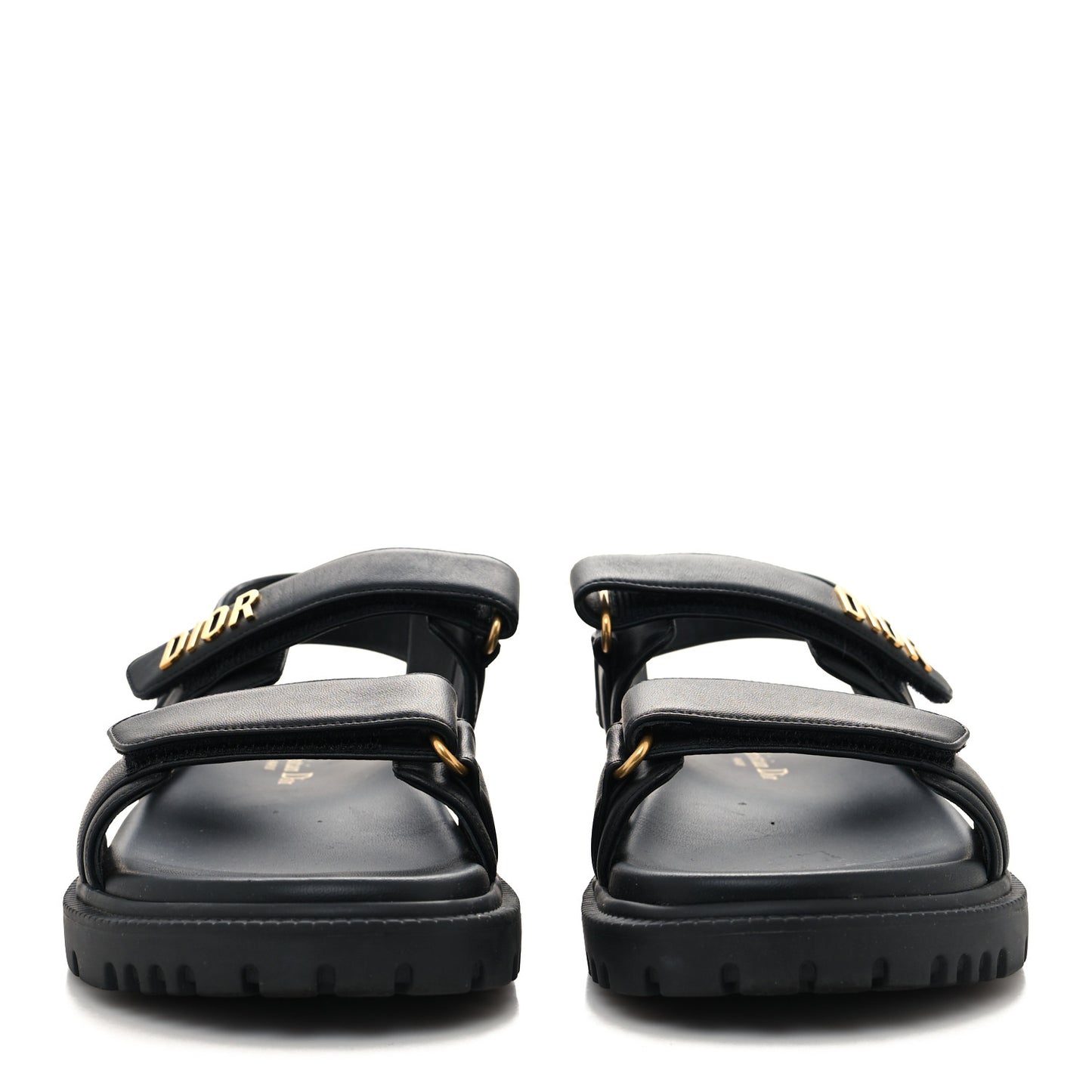 Lambskin Dioract 10mm Sandals 38 Black