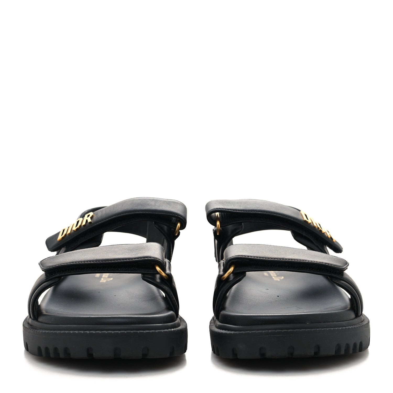 Christian Dior Lambskin Dioract 10mm Sandals 38 Black 2 of 7