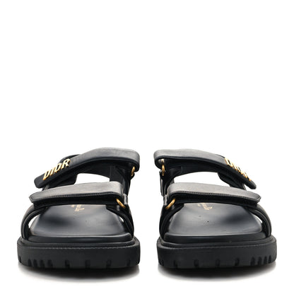 Christian Dior Lambskin Dioract 10mm Sandals 38 Black 2 of 7
