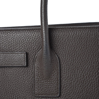 Saint Laurent Grained Calfskin Small Sac De Jour Earth 9 of 13
