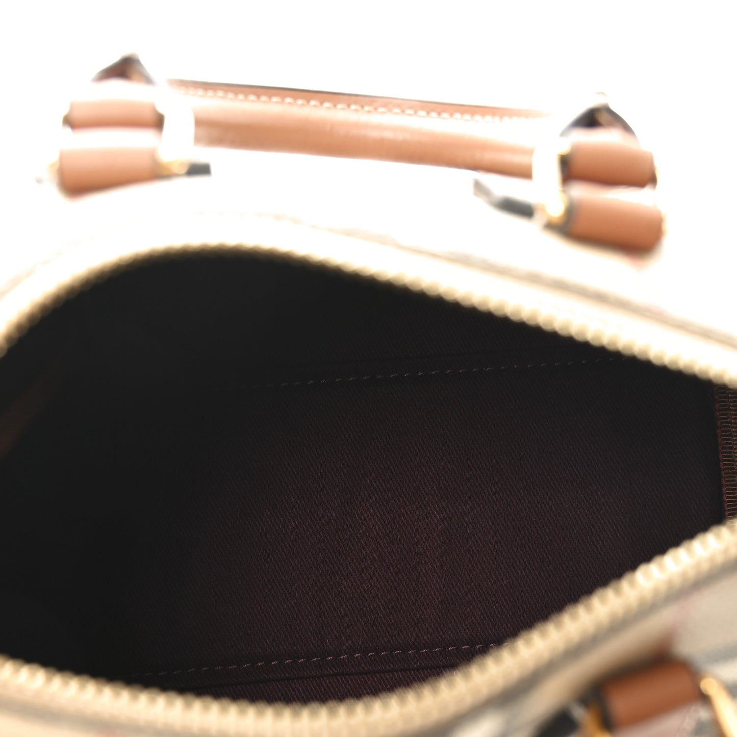 Vintage Check Mini Bowling Bag Briar Brown