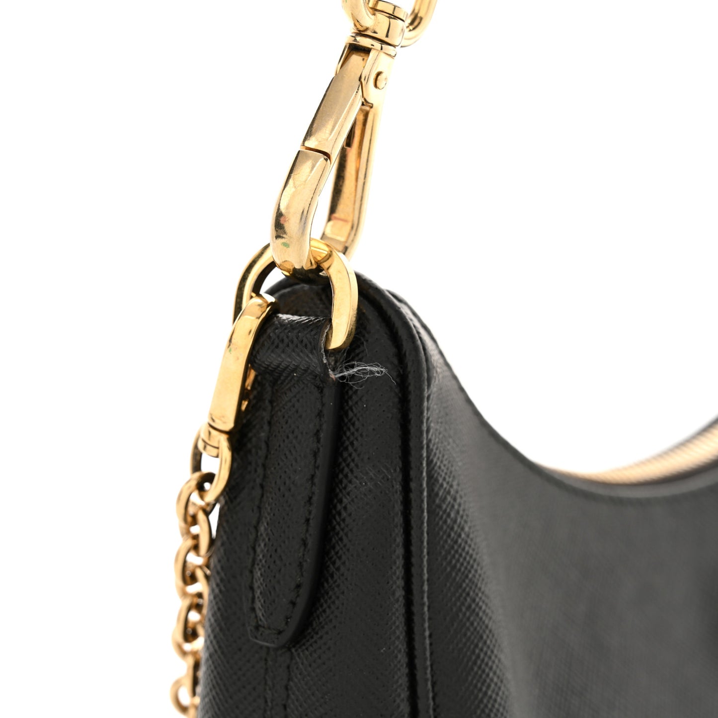Saffiano Lux Re-Edition 2005 Shoulder Bag Black