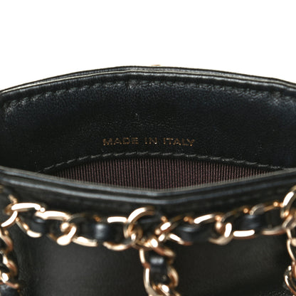 Chanel Lambskin Tech Me Out Clutch With Chain Black 7 of 9