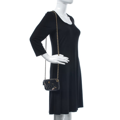 Chanel Aged Calfskin Lucky Charms 2.55 Reissue Small Clutch With Chain Black 2 of 11