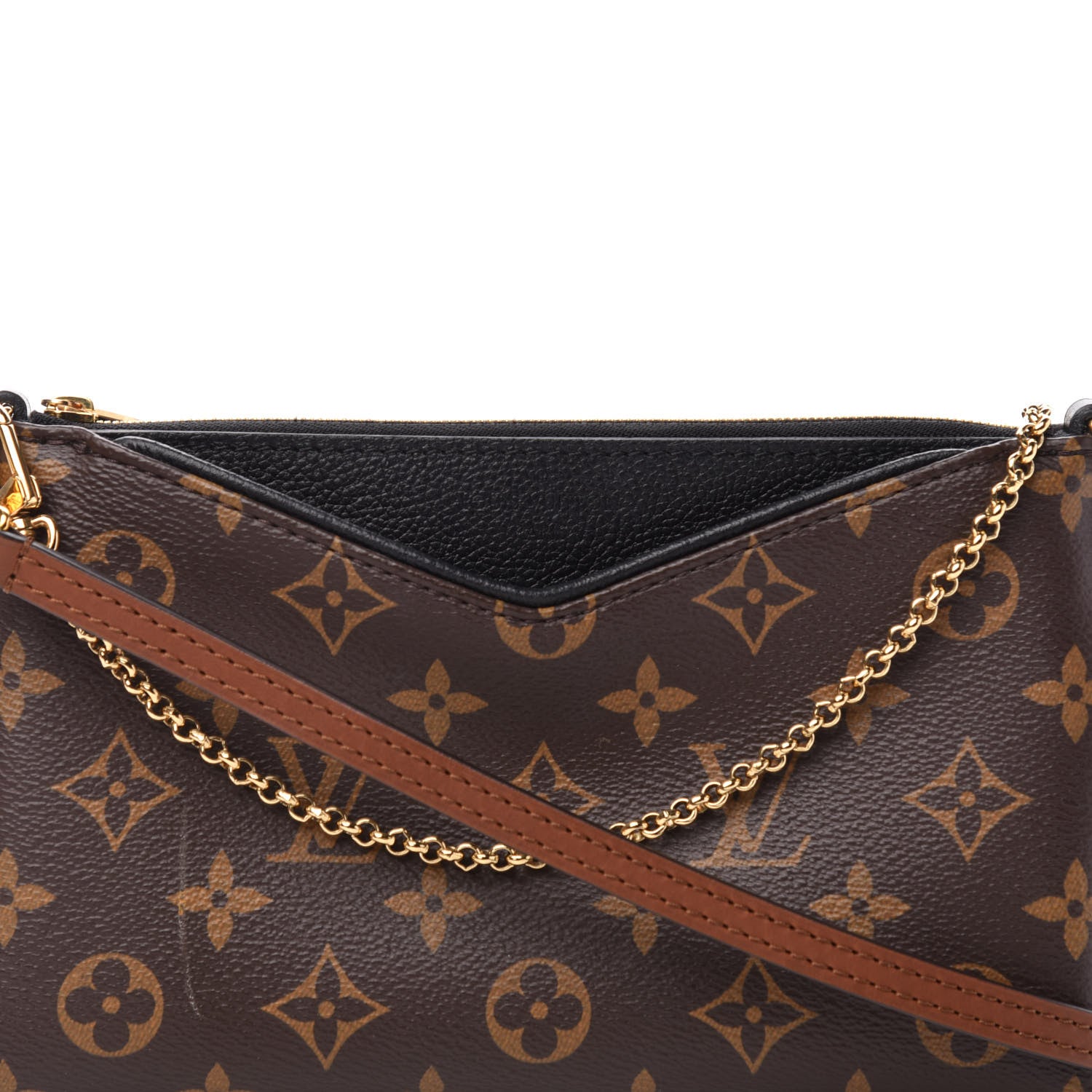 Louis Vuitton Monogram Pallas Clutch Black 12 of 13