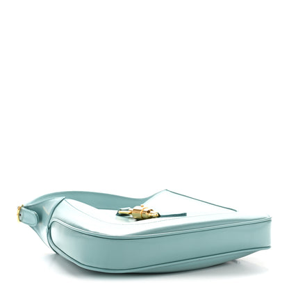 Gucci Boarded Dyana Lux Calfskin Small Jackie 1961 Hobo Dusty Azure 3 of 12