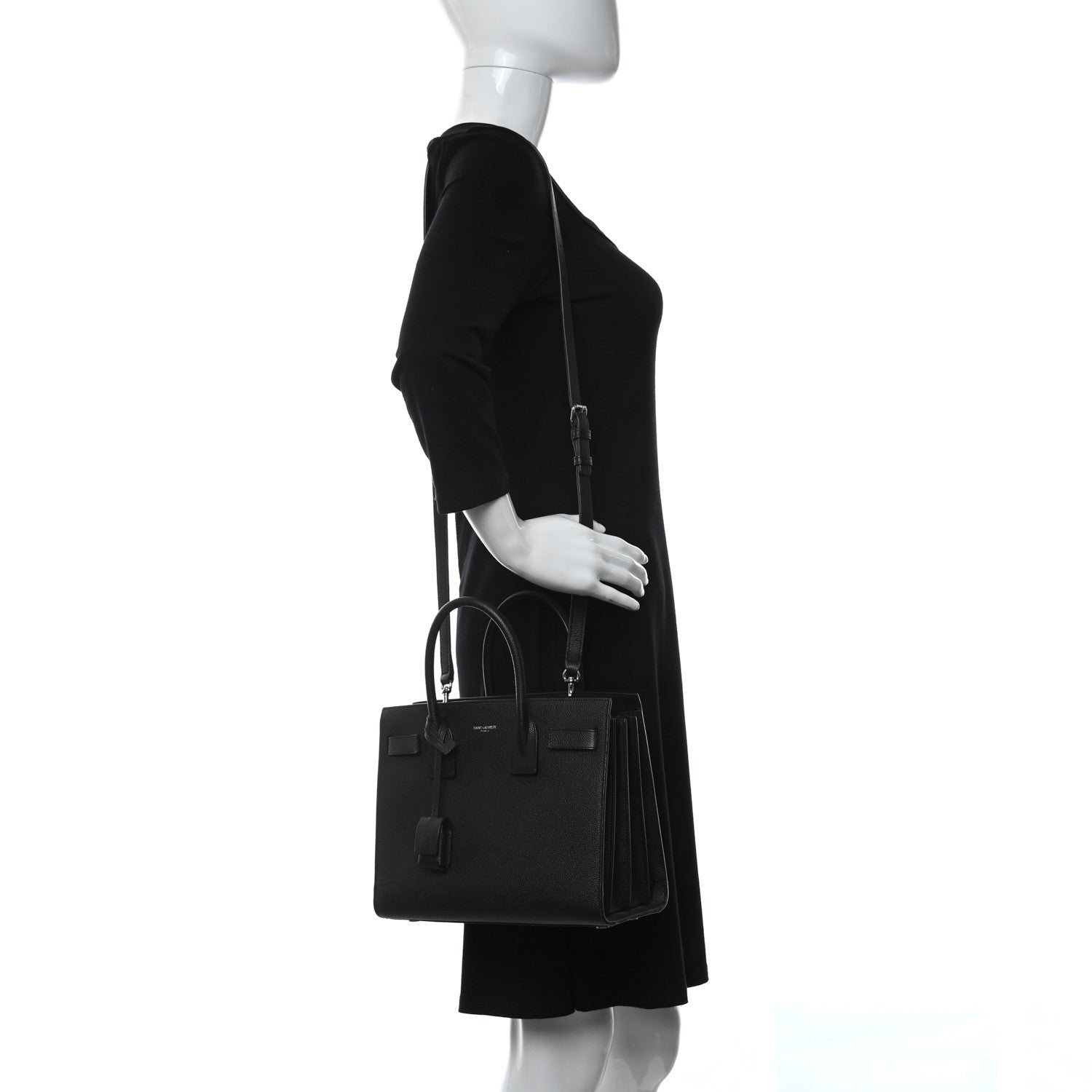 Saint Laurent Grain De Poudre Baby Sac De Jour Black 2 of 9