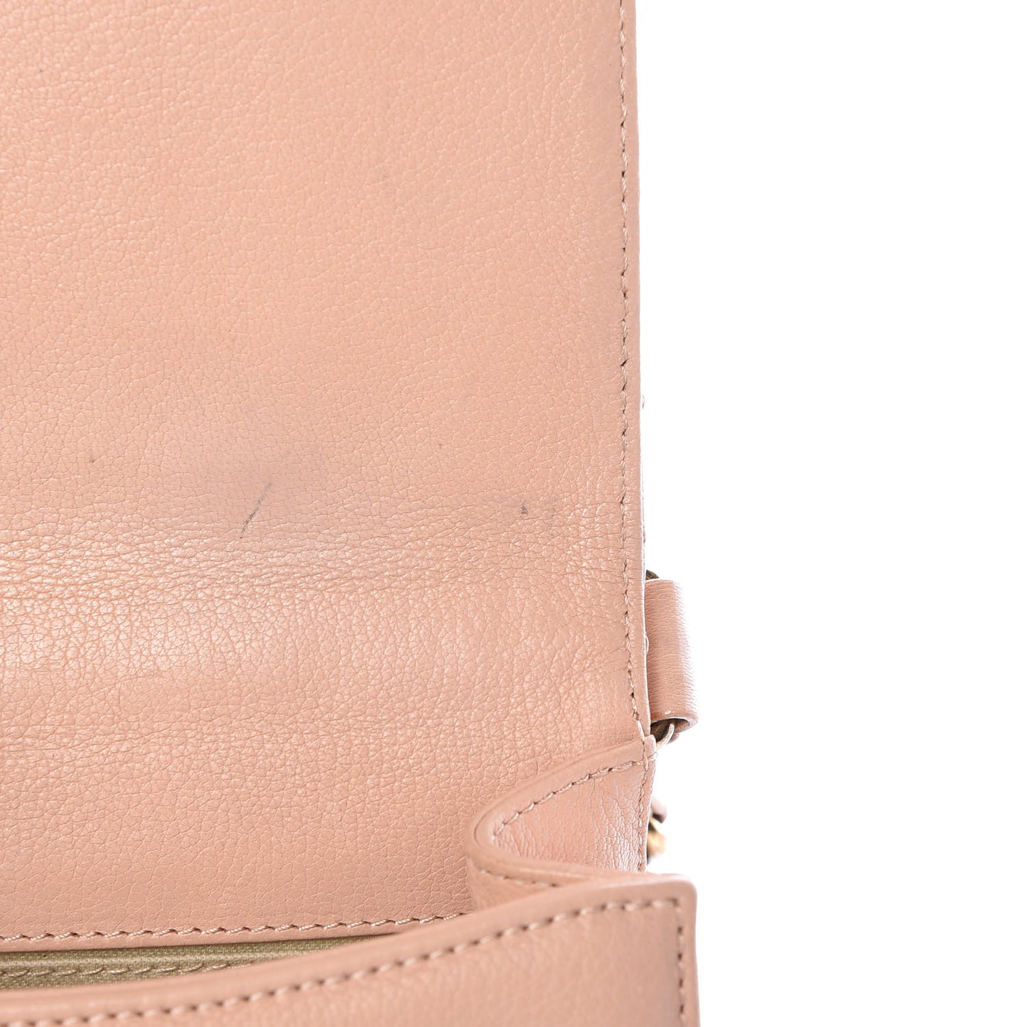 Goatskin Quilted Small Rita Top Handle Flap Pink