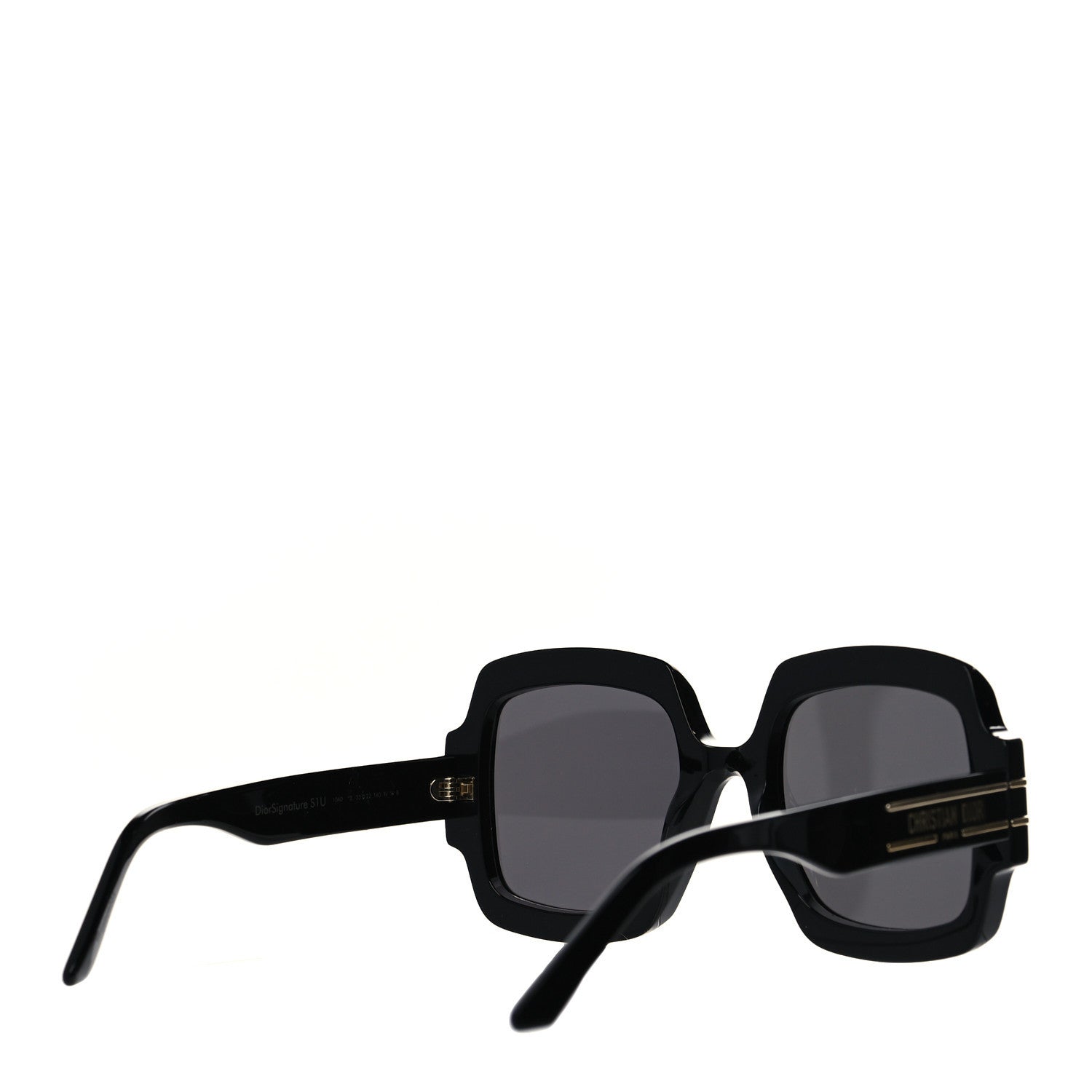 Christian Dior Acetate Diorsignature S1U Square Sunglasses Black 4 of 6