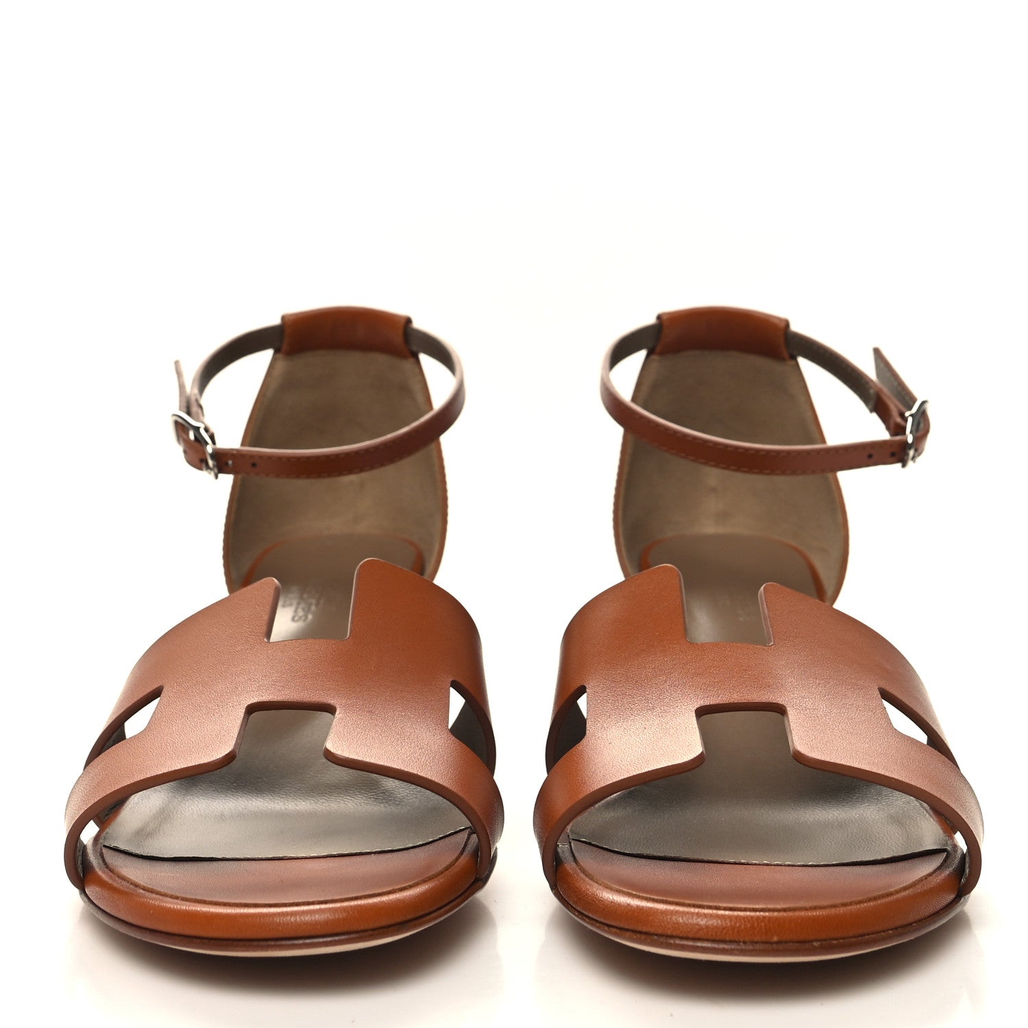 Hermes Calfskin Encens 50 Sandals 38 Naturel 2 of 8