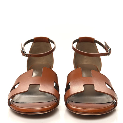 Hermes Calfskin Encens 50 Sandals 38 Naturel 2 of 8