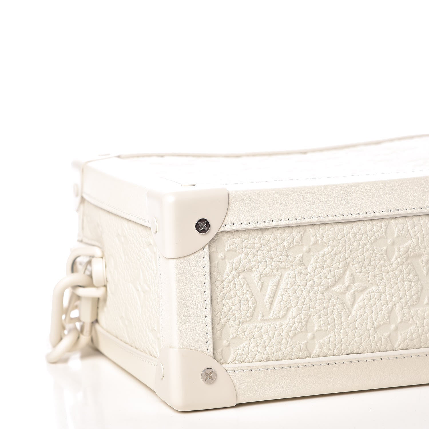 Louis Vuitton Taurillon Monogram Solar Ray Soft Trunk Powder White 8 of 10