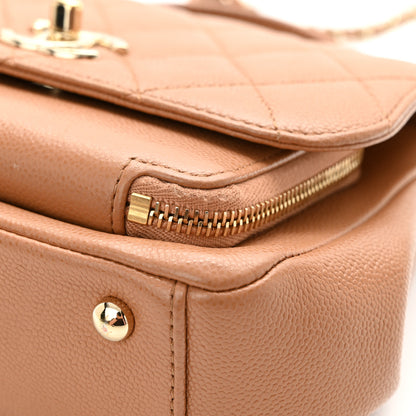 Chanel Caviar Quilted Small Business Affinity Flap Camel 13 of 13