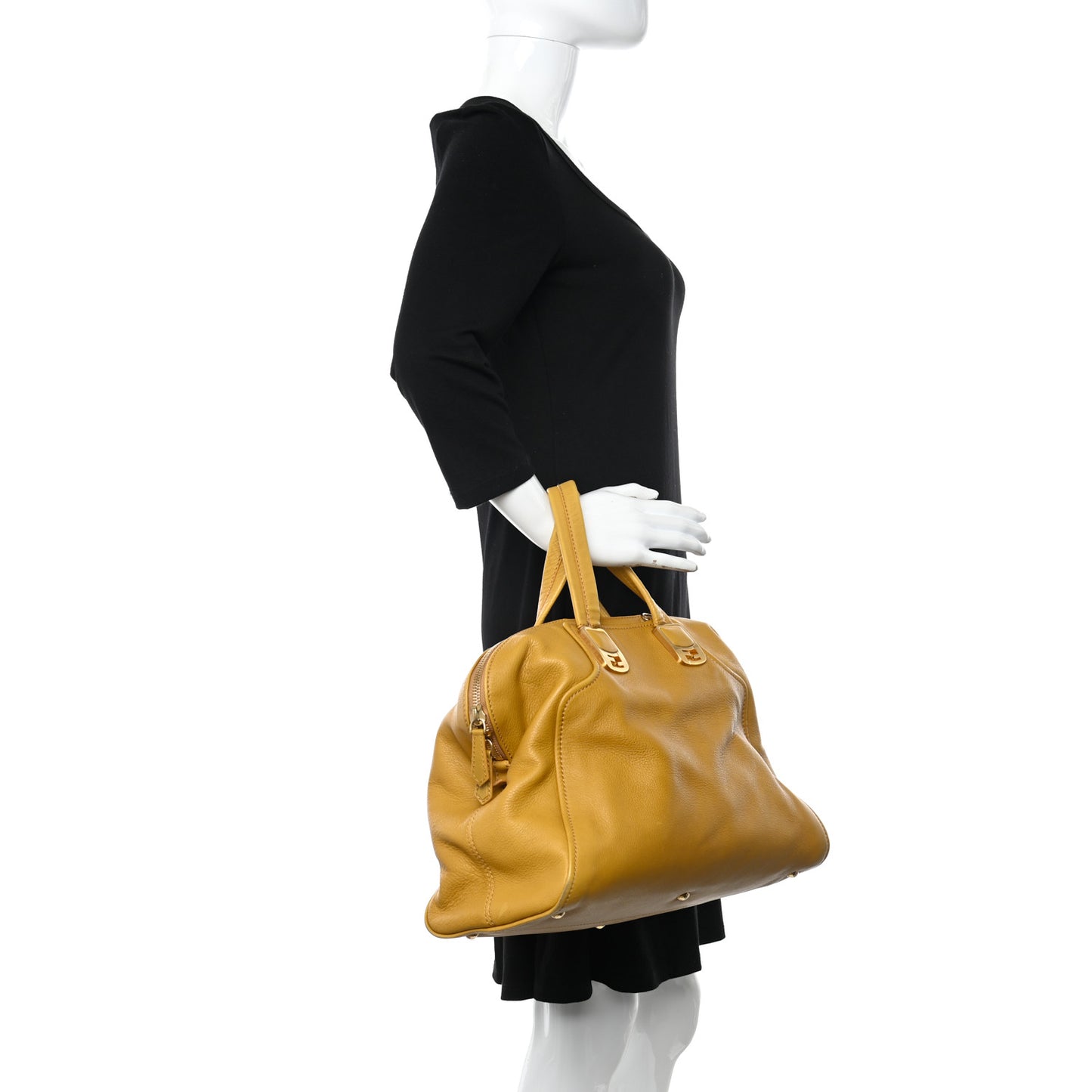 Vitello Dolce Marmol Large Chameleon Tote Yellow