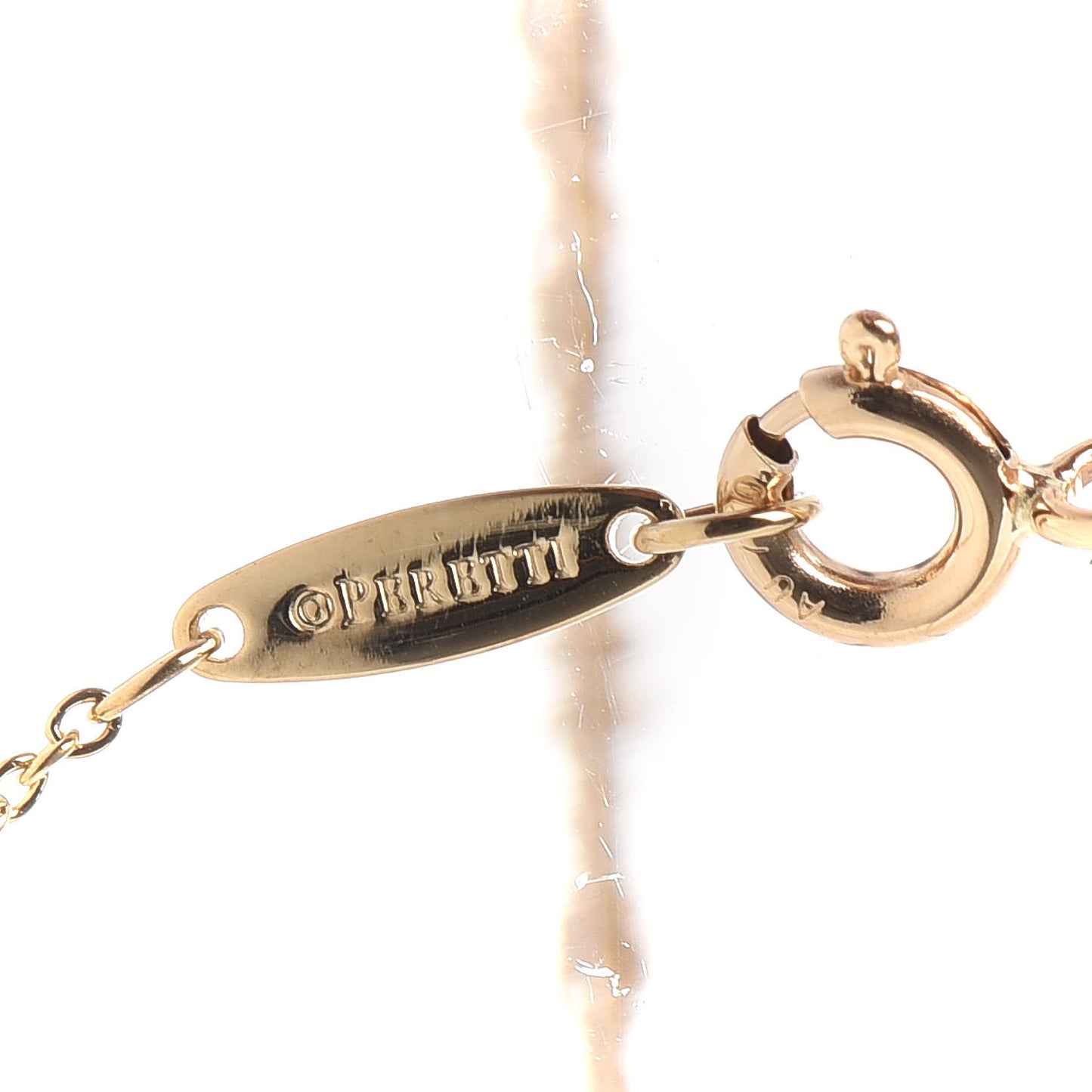 18K Yellow Gold Diamond .14ct Elsa Peretti Diamonds by the Yard Pendant Necklace